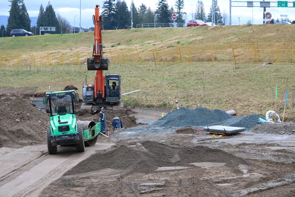 Station Road civil construction in Abbotsford