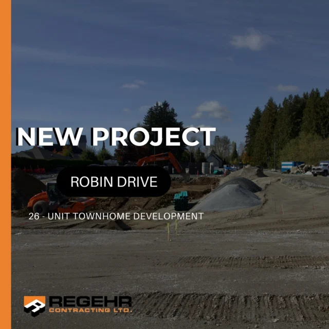 New Project!🎉
We’re excited to be working with @tmcresthomes on the Robin Drive development, a 26-unit townhome project.
 Our scope of work includes:
🔹 Full Onsite Building Excavation & Backfill
🔹 Onsite/Offsite Storm, Water & Sanitary Installation
🔹 Onsite/Offsite Roadworks
🔹 Building Prep
Proud to be part of building quality communities! Stay tuned for progress updates! 🛠️ #CivilConstruction #TownhomeDevelopment #RobinDrive #Excavation #Roadworks #ConstructionLife #BuildingStrong