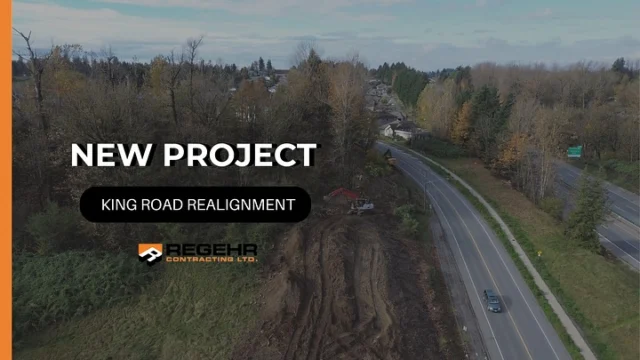 As part of the Fraser Valley Highway 1 Corridor Improvement Program, we’re thrilled to kick off the King Road Realignment project, where we’ll be partnering with the Ministry of Transportation and Transit to reshape and enhance this vital roadway. 

Efforts will make room for new HOV/EV and bus-on-shoulder lanes being added to Highway 1, improving travel times and reliability while adapting to the growing number of people living and travelling in the region. Our scope of work on this site includes:

🔸 Clearing, Grubbing, and Stripping
🔸 Milling, Excavation, and Base Prep
🔸 New curbs, sidewalks, signage, and pavement markings
🔸 Utility installation: 300m watermain, 280m sanitary sewer, 300m storm sewer
🔸 Streetlighting for enhanced safety

Excited to be working with MoTT to bring the project to life! #NewProject #KingRoadRealignment #CivilConstruction #Infrastructure