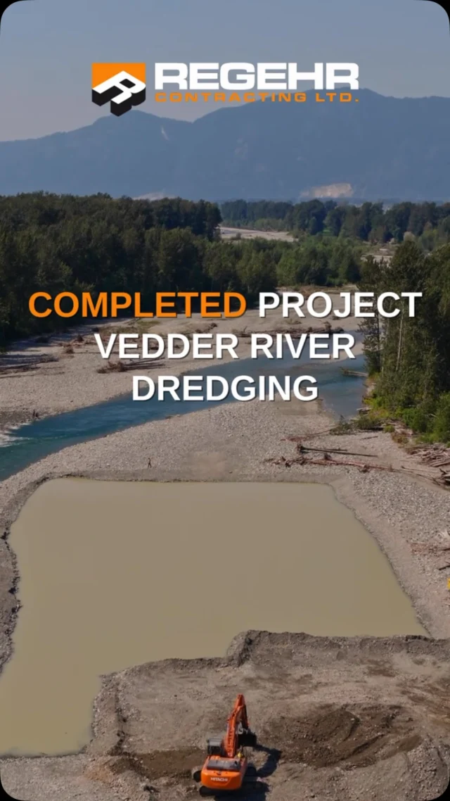 We’re excited to announce the completion of the Vedder River Dredging Project with the @thecityofchilliwack 🎉🌊

This project required careful planning to make sure all environmental requirements were met and that our crews could take the best care of the river and surrounding habitat. All in-river work was completed within the fisheries window, and the project will help reduce flood risk for the community along the river.

Thank you to Fisheries and Oceans Canada, the City of Chilliwack, and our crew for all your hard work on this important project.

#RegehrContracting #VedderRiver #CityOfChilliwack #FloodMitigation #CivilConstruction